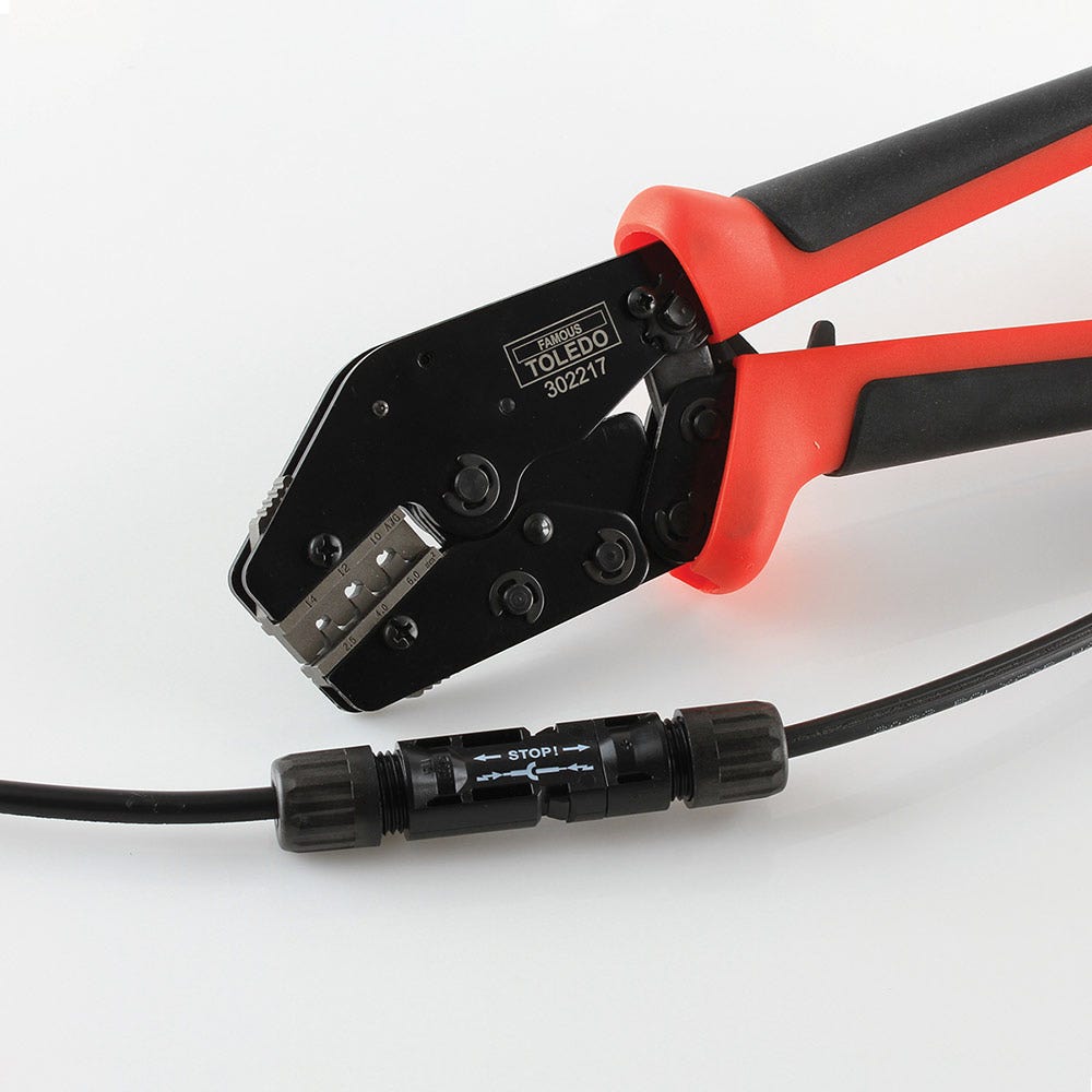 TOLEDO Ratcheting Crimping Plier - Mc4 302217