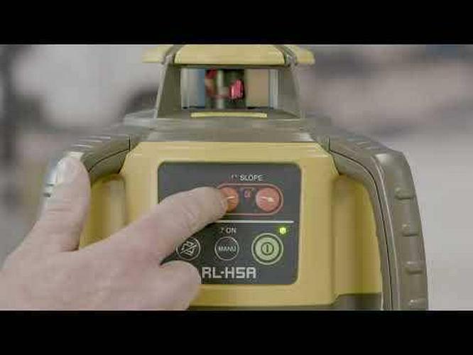 TOPCON RL-H5A Rotary Laser with Slope Rechargeable with Premium LS100D Receiver 1021200-10