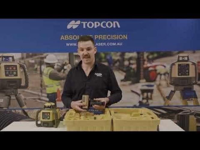 TOPCON RL-H5A Rotary Laser with Slope Dry Battery with Premium LS100D Receiver 1021200-17
