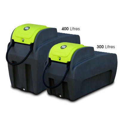 TRANS TANK INTERNATIONAL 400L DieselCaptain Portable Diesel Fuel Tank Pod (Slimline) I-07280