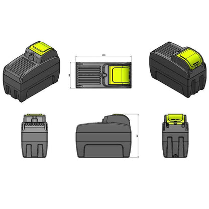 TRANS TANK INTERNATIONAL 400L DieselCaptain Portable Diesel Fuel Tank Pod (Slimline) I-07280