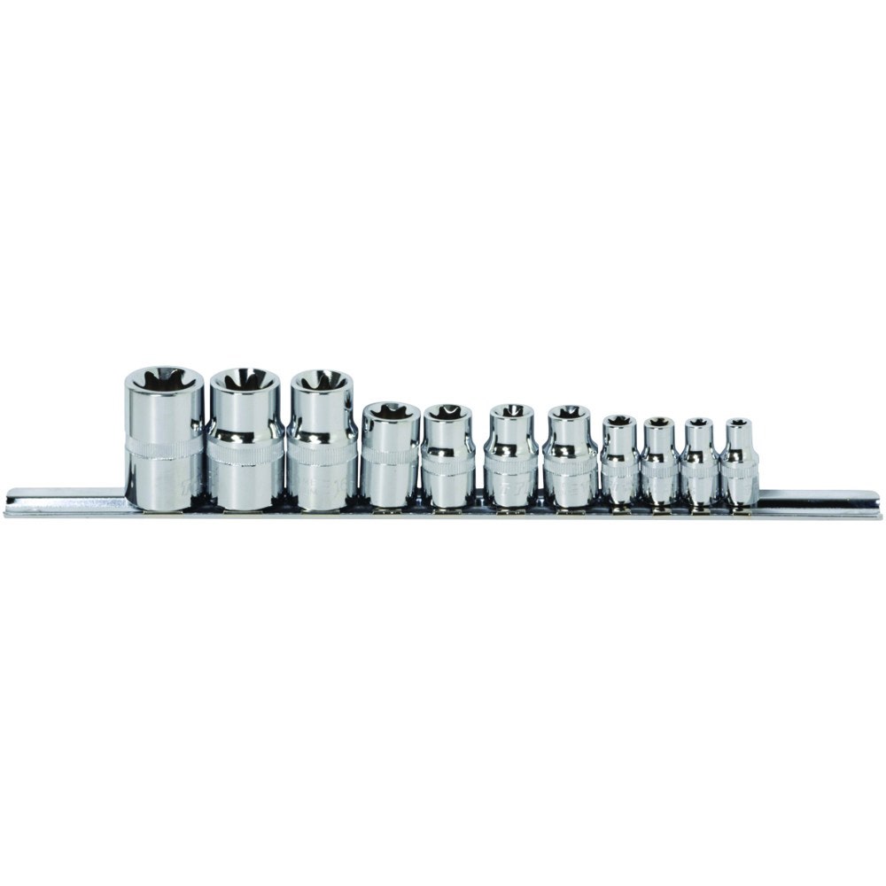 TTI 11 Pieces 1 4Inch 3 8Inch E-Torx Socket Rail Set ES11143812