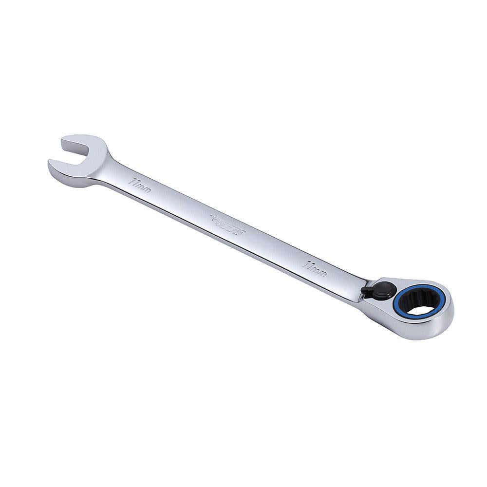 TTI 11mm 72T Metric Reversible Ratcheting Ring Open-End Spanner TRVM11