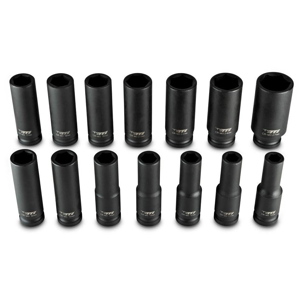 TTI 14 Piece 1 2inch Metric Impact Socket Set TT12D14ISS