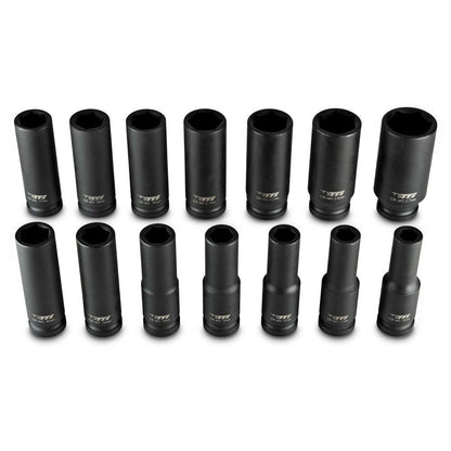 TTI 14 Piece 1 2inch Metric Impact Socket Set TT12D14ISS