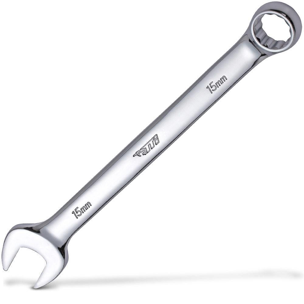 TTI 15mm Metric Ring and Open End Combination Spanner TCSM15
