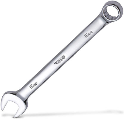 TTI 15mm Metric Ring and Open End Combination Spanner TCSM15