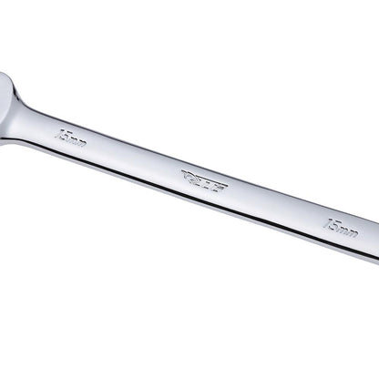 TTI 15mm Metric Ring and Open End Combination Spanner TCSM15