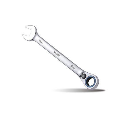 TTI 17mm 72T Metric Reversible Ratcheting Ring Open-End Spanner TRVM17