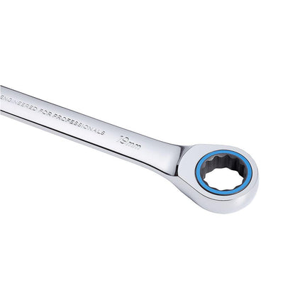 TTI 19mm 72T Metric Ratcheting Ring and Open End Spanner TRTM19