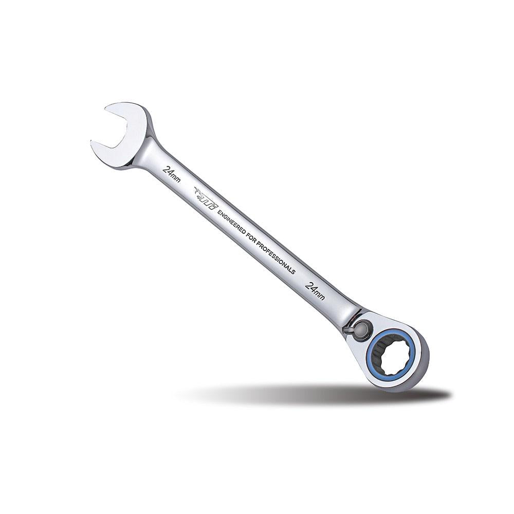 TTI 24mm 72T Metric Reversible Ratcheting Ring Open-End Spanner TRVM24