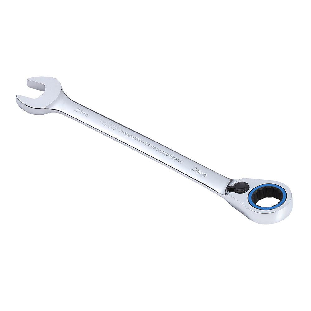 TTI 24mm 72T Metric Reversible Ratcheting Ring Open-End Spanner TRVM24