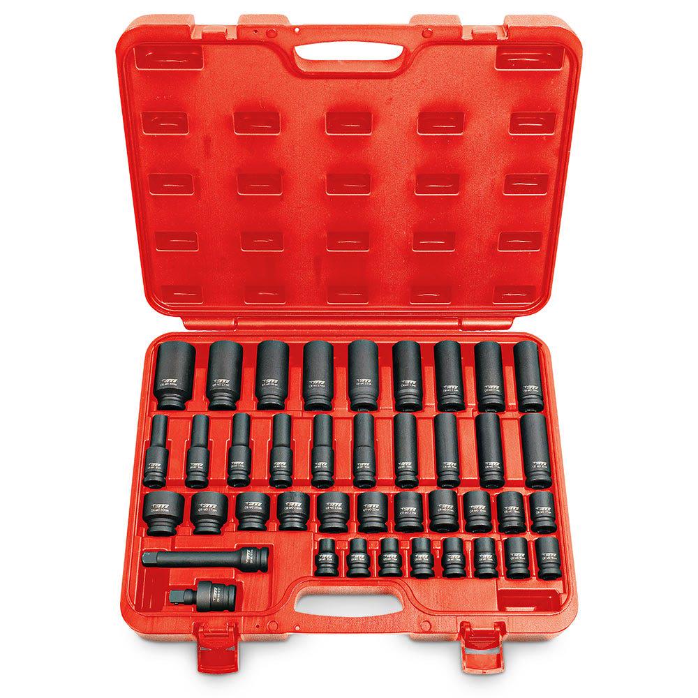 TTI 40 Piece INCH Drive Metric Impact Socket Set TT12D40ISS