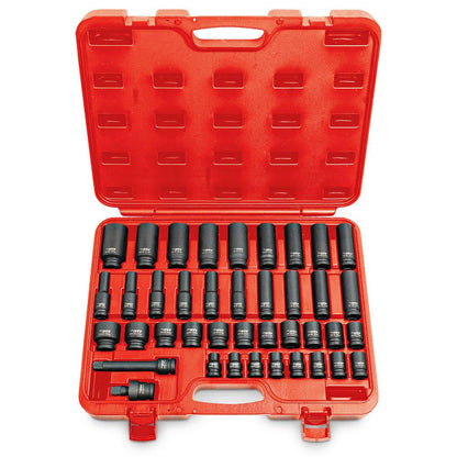 TTI 40 Piece INCH Drive Metric Impact Socket Set TT12D40ISS