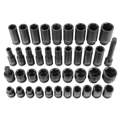 TTI 40 Piece INCH Drive Metric Impact Socket Set TT12D40ISS