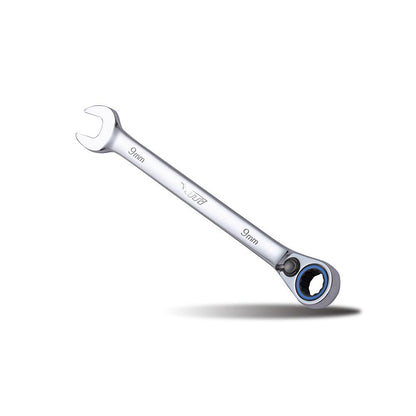 TTI 9mm 72T Metric Reversible Ratcheting Ring Open-End Spanner TRVM09