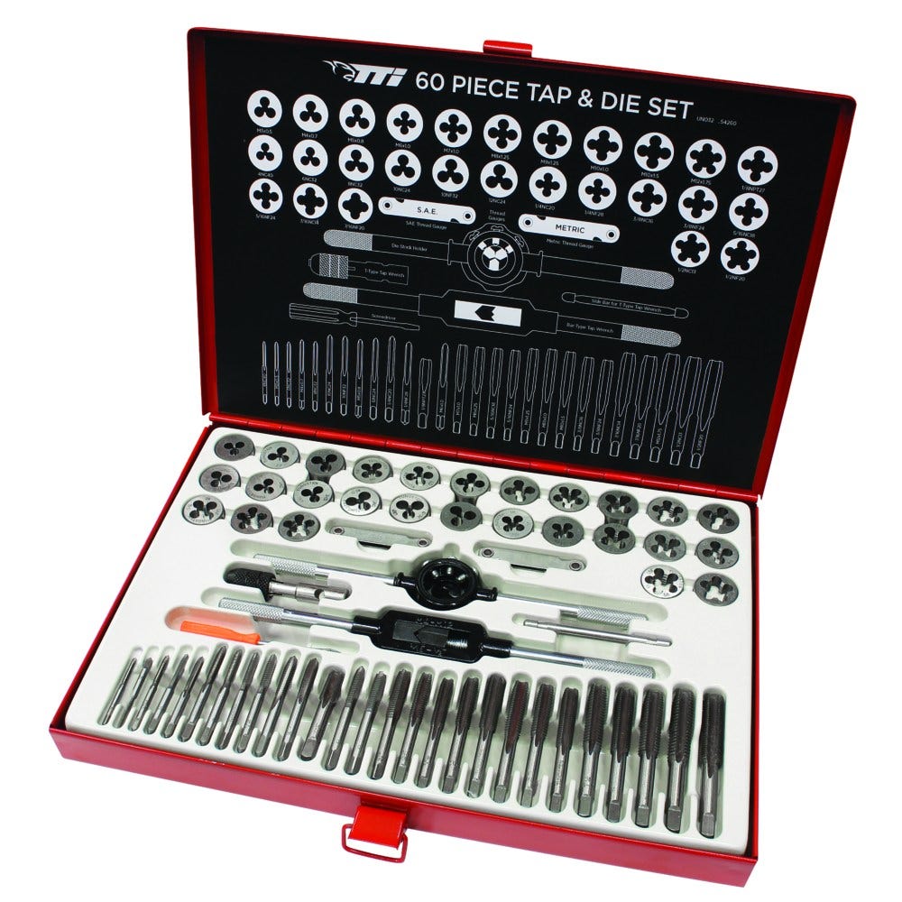 TTI Tap and Die Set - 60 Piece TDS60MNFC