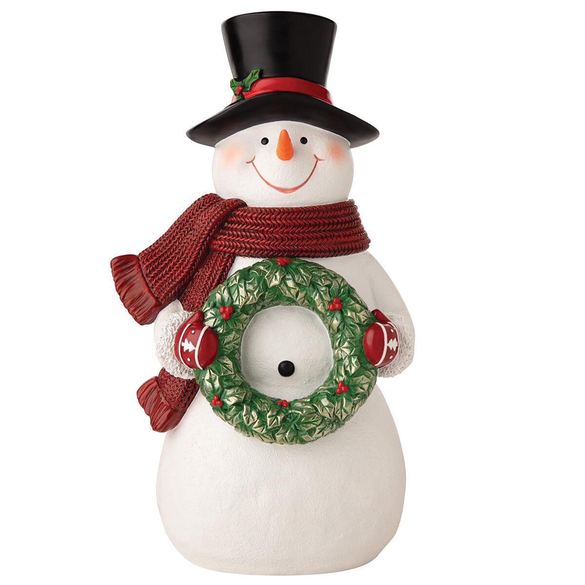 Tabletop Snowman 35.56cm Wreath