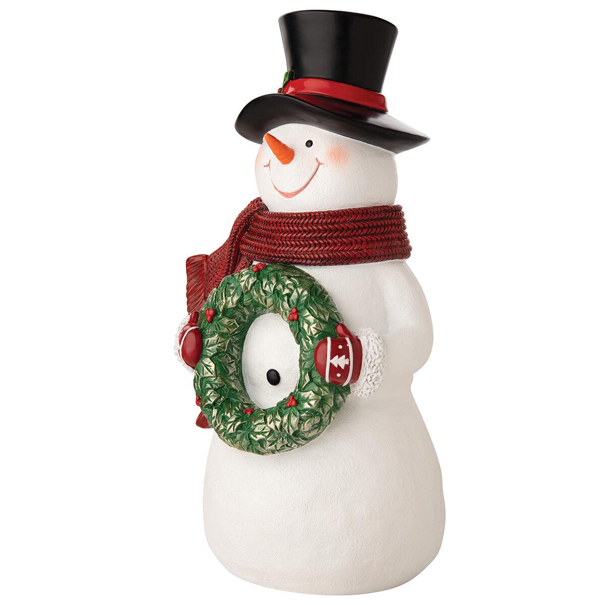 Tabletop Snowman 35.56cm Wreath