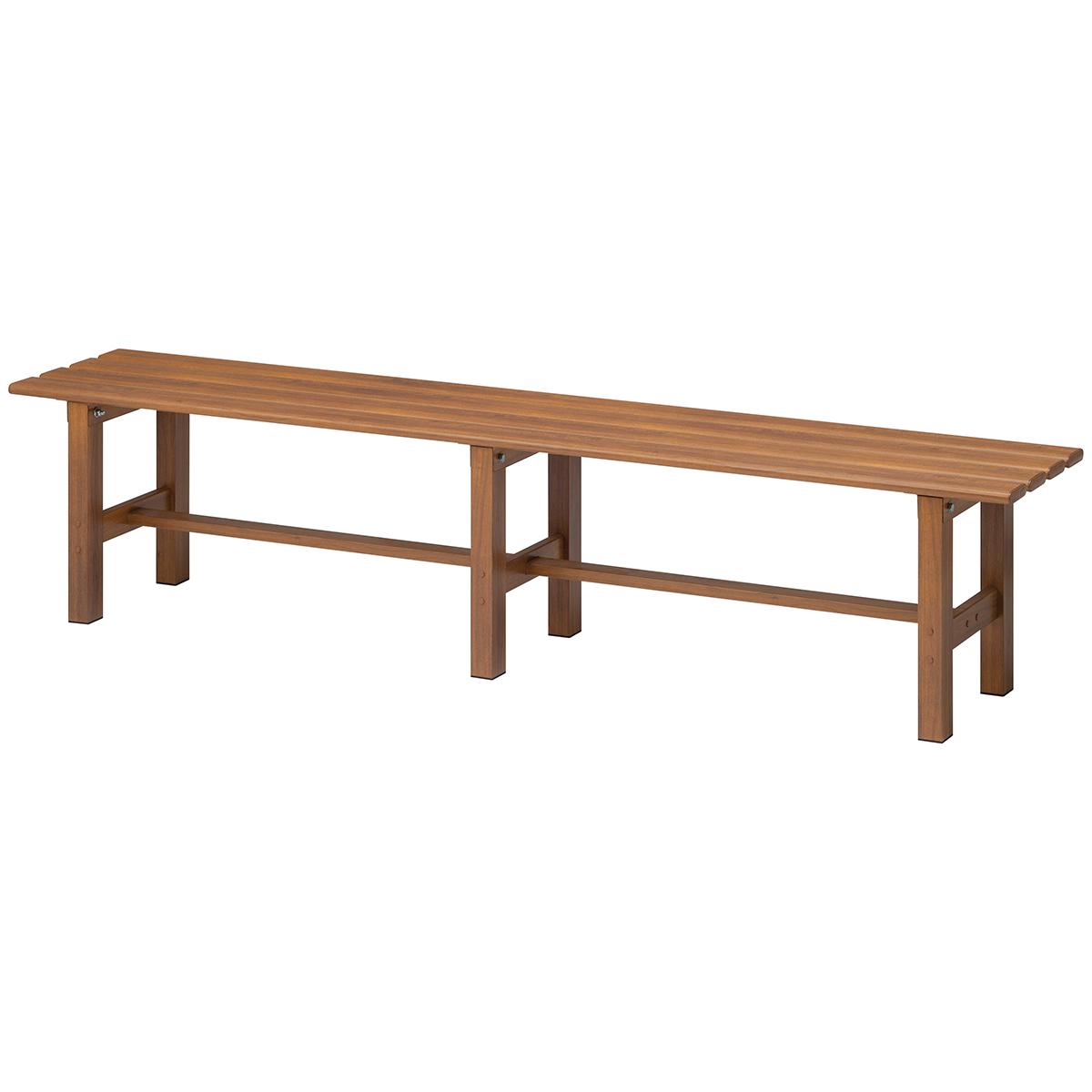 Takasho Outdoor Bench Seat Dark Brown