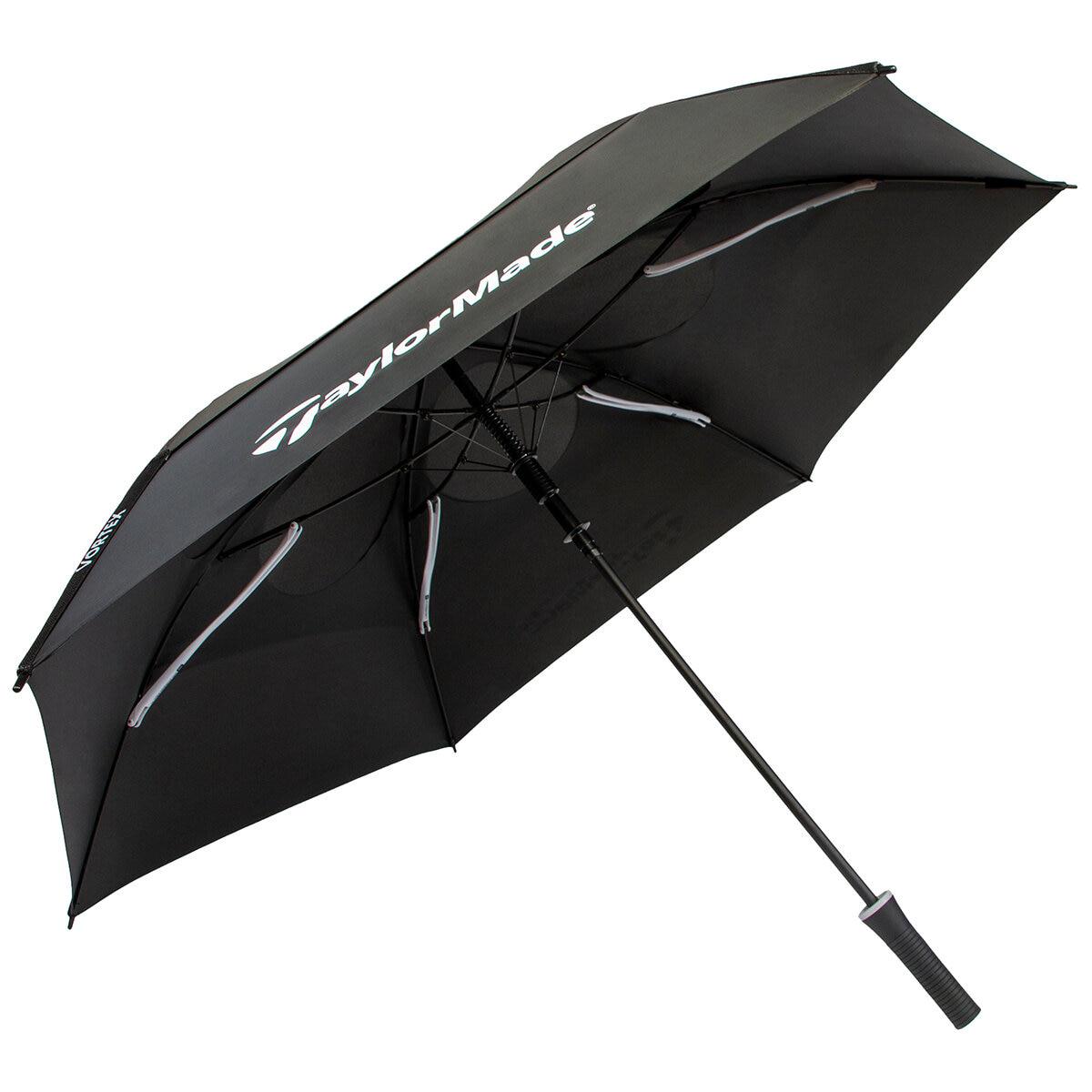 TaylorMade Vortex Vented Golf Umbrella With UPF Sun Protection 157.5cm White
