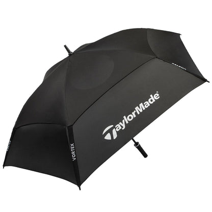 TaylorMade Vortex Vented Golf Umbrella With UPF Sun Protection 157.5cm White
