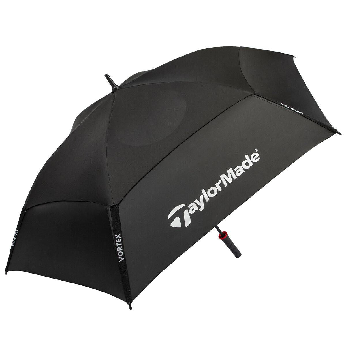 TaylorMade Vortex Vented Golf Umbrella With UPF Sun Protection 157.5cm White