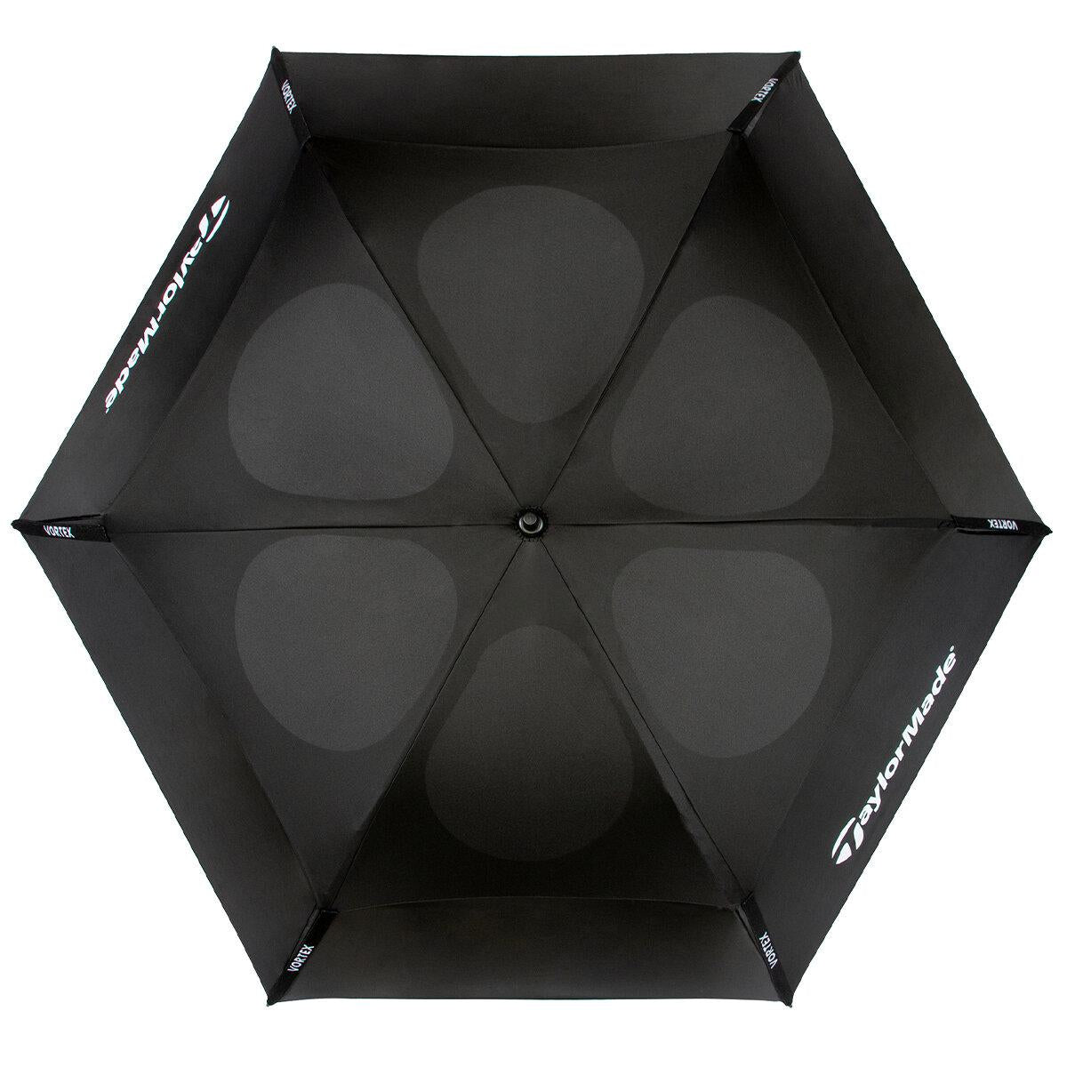 TaylorMade Vortex Vented Golf Umbrella With UPF Sun Protection 157.5cm White