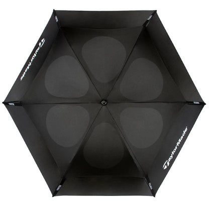 TaylorMade Vortex Vented Golf Umbrella With UPF Sun Protection 157.5cm White