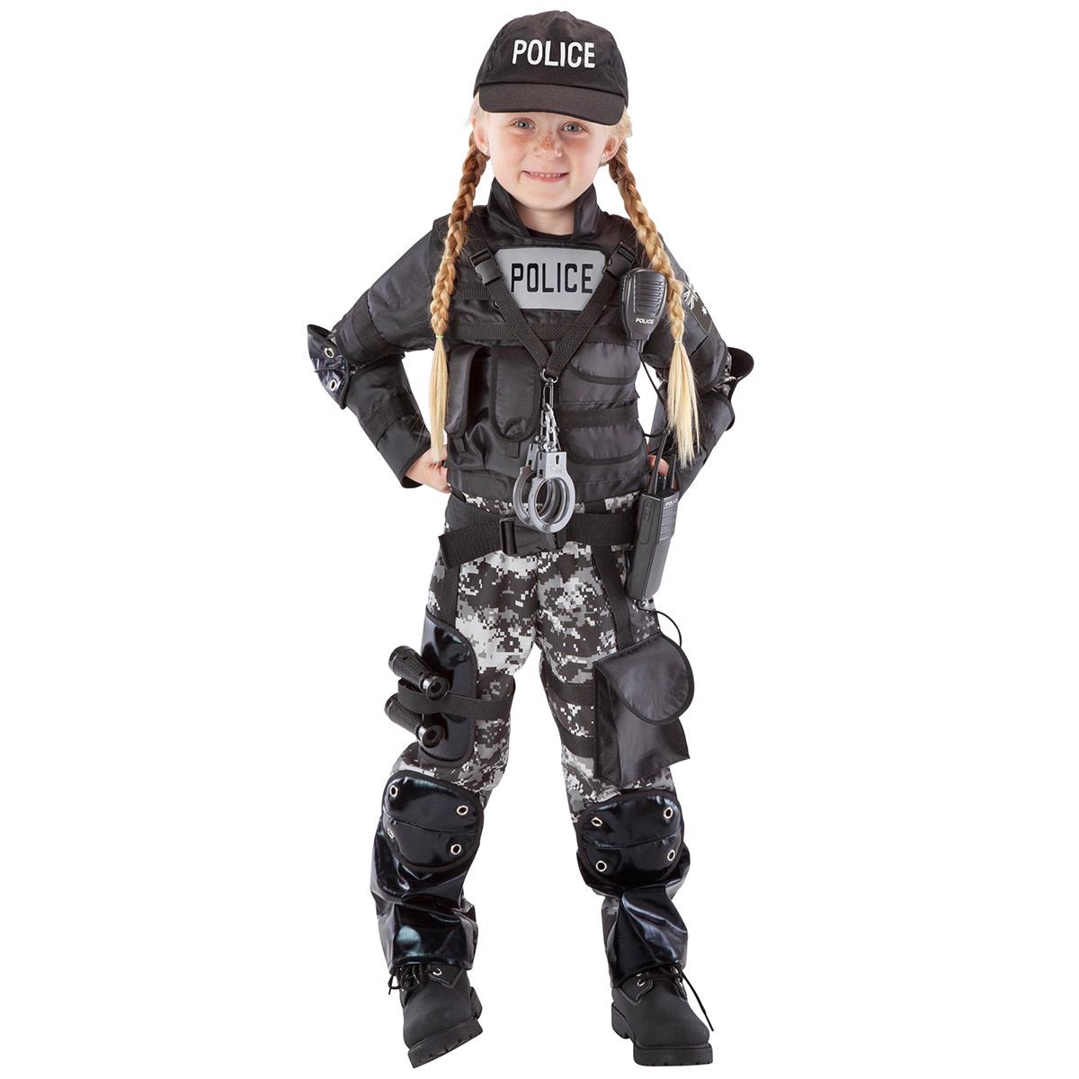 Teetot Kid's Adventure Themed Role-Play Costume Police Team