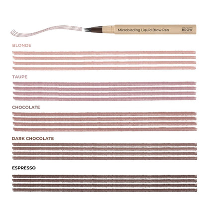 The Brow Technicians Microblading 4 Tip Hair Stroke Brow Pen 2 Pack