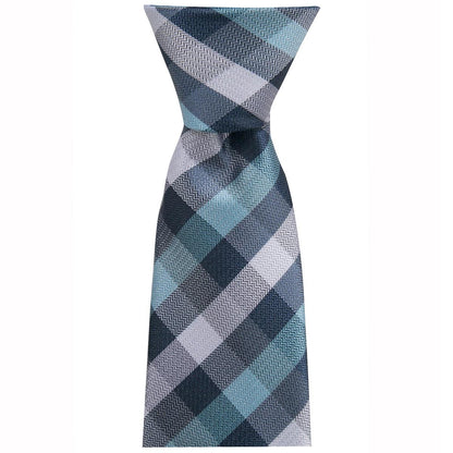 The Tie Lab Handcrafted Tie Gift Set Grey Green Check Tie