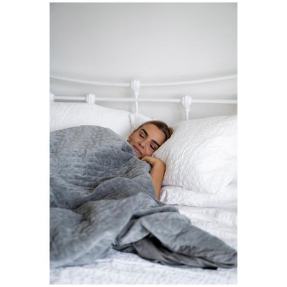 Therapy 14kg Super King Weighted Blanket with Cover Space Grey
