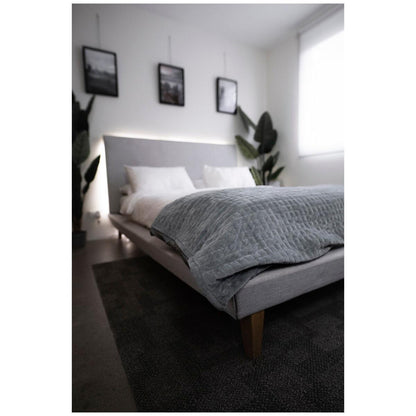 Therapy 14kg Super King Weighted Blanket with Cover Space Grey