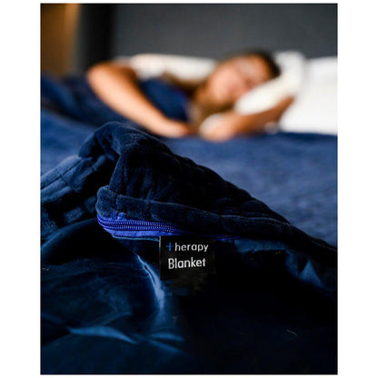 Therapy Child Blanket with Cover - Calming Blue 3.2kg