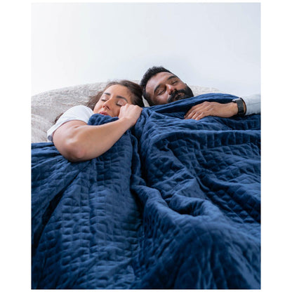 Therapy King Blanket with Cover 10kg Calming Blue