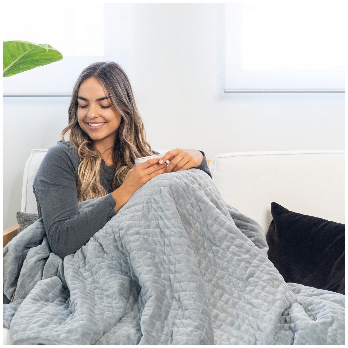 Therapy King Blanket with Cover 10kg Space Gray