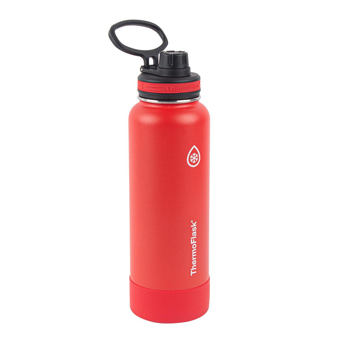 ThermoFlask Insulated Stainless Steel Bottle 2 x 1.2L Red Grey