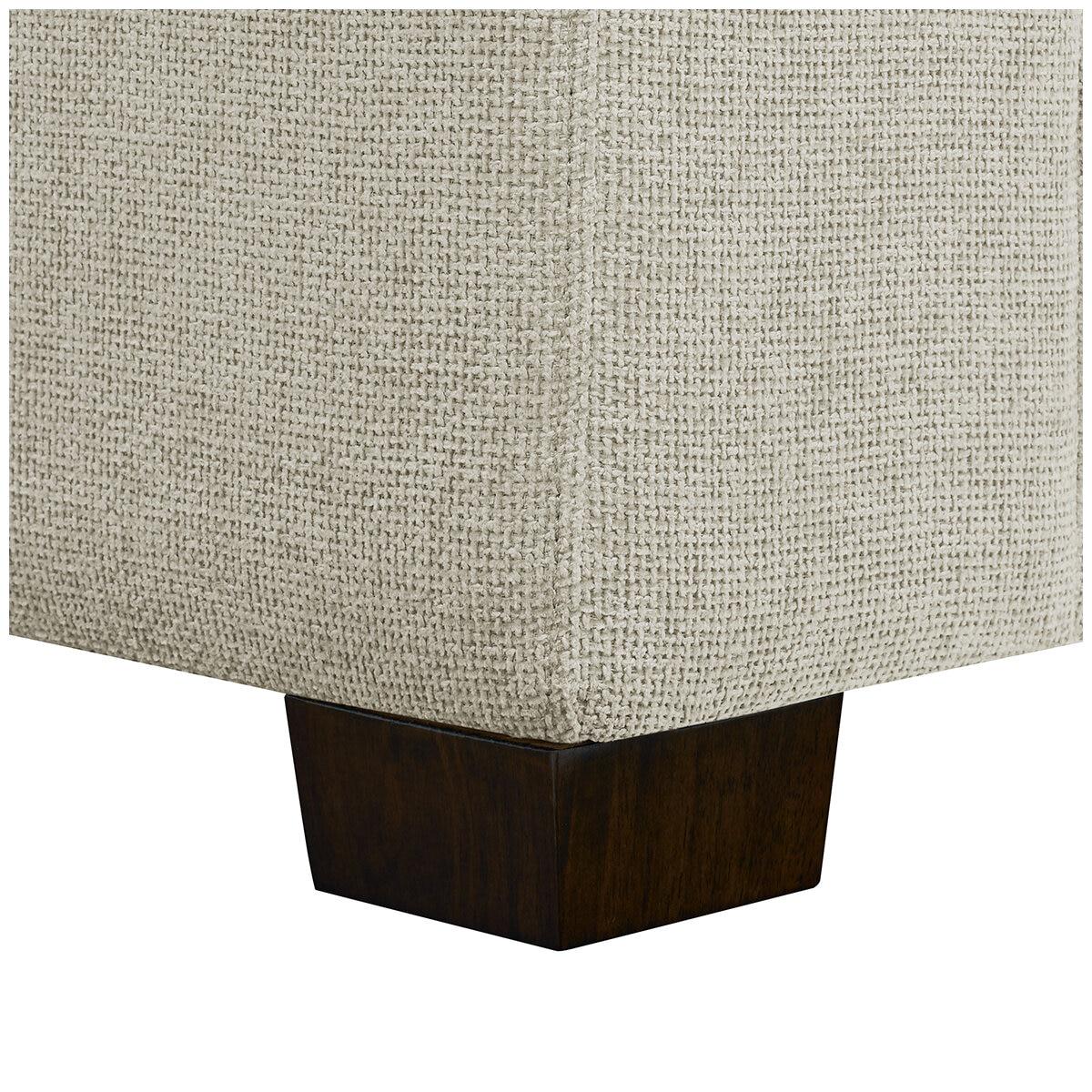 Thomasville 6 Piece Fabric Modular Sectional With Storage Ottoman