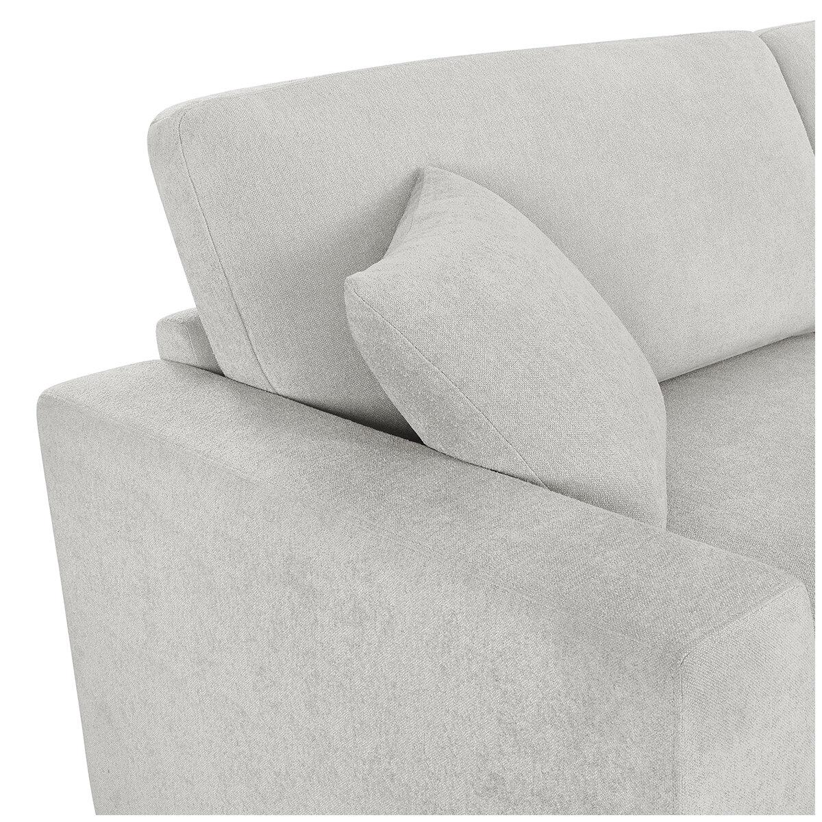 Thomasville Fabric Convertible Sectional With Chaise 2 Piece