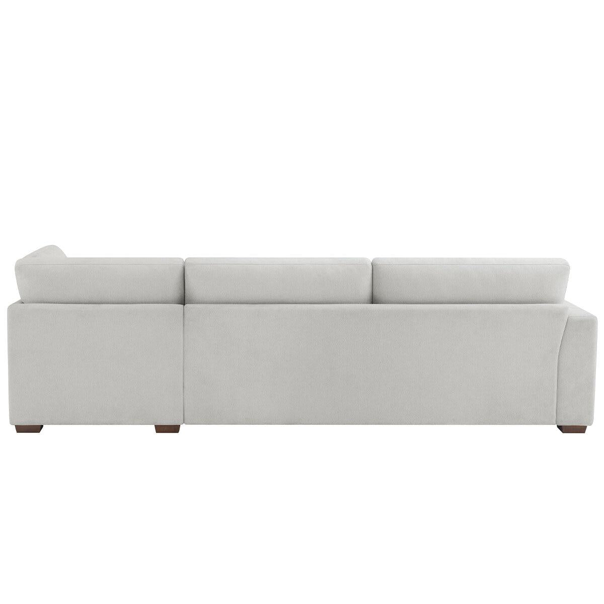 Thomasville Fabric Convertible Sectional With Chaise 2 Piece