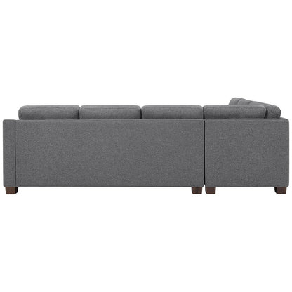 Thomasville Fabric Sectional With Storage Ottoman 3 Piece