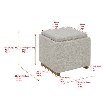 Thomasville Fabric Storage Ottoman