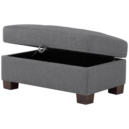Thomasville Fabric Sectional With Storage Ottoman 3 Piece