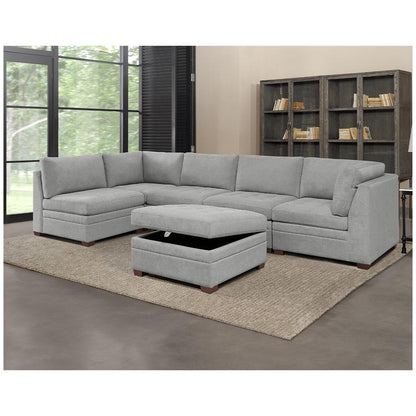Thomasville Modular Fabric Sectional 6 Piece
