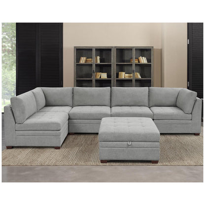 Thomasville Modular Fabric Sectional 6 Piece