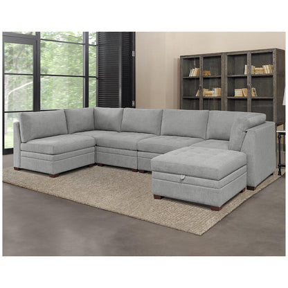 Thomasville Modular Fabric Sectional 6 Piece
