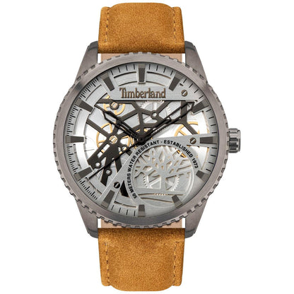 Timberland Colchester Brushed Gun Metal Leather Men's Watch TDWJA2000902