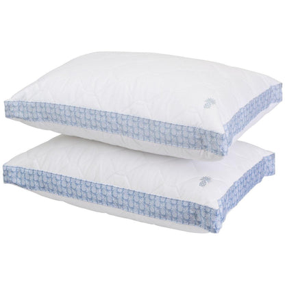 Tommy Bahama Down Alternative Pillows 2 Pack Pineapple Blue