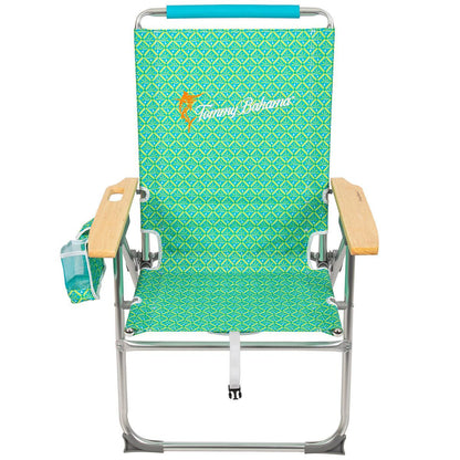 Tommy Bahama Hi-Boy Beach Chair Blue Palm